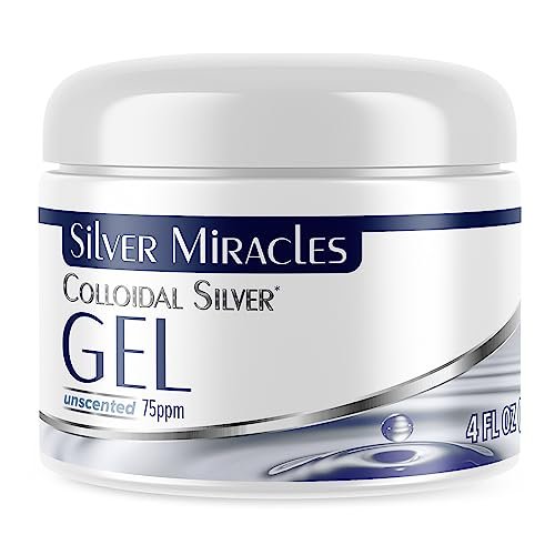 Silver Miracles Kolloidales Silber Gel – Nano Silber Gel Wundpflege – Heilsalbe für Verbrennungen & gereizte Haut – für alle Hauttypen – 118 ml unparfümiert