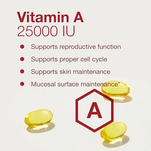 PROTOCOL FOR LIFE BALANCE Vitamin A 25.000 IE – Für Augen, Netzhaut und Immunsystem – 100 Weichkapseln