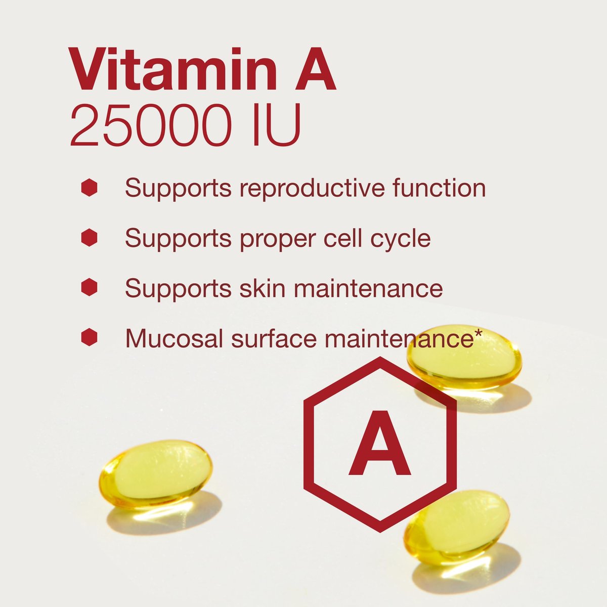 PROTOCOL FOR LIFE BALANCE Vitamin A 25.000 IE – Für Augen, Netzhaut und Immunsystem – 100 Weichkapseln