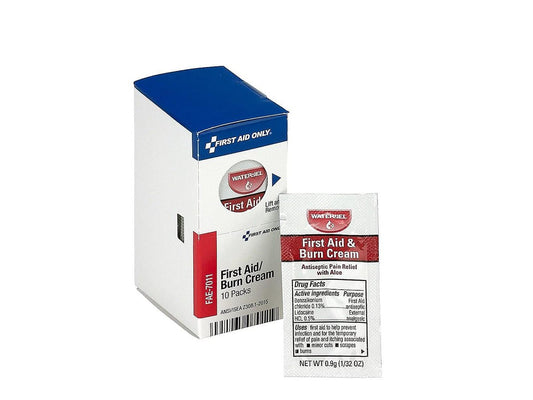 First Aid Only FAE-7011 SmartCompliance Nachfüllpackung Brandwunden-Creme-Beutel, 10 Stück