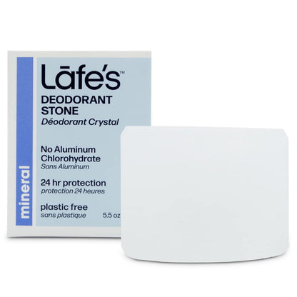 Lafe's Naturals Deodorant | 5,5 oz Kristall-Deo-Stein ohne Aluminium | Plastikfreie Verpackung