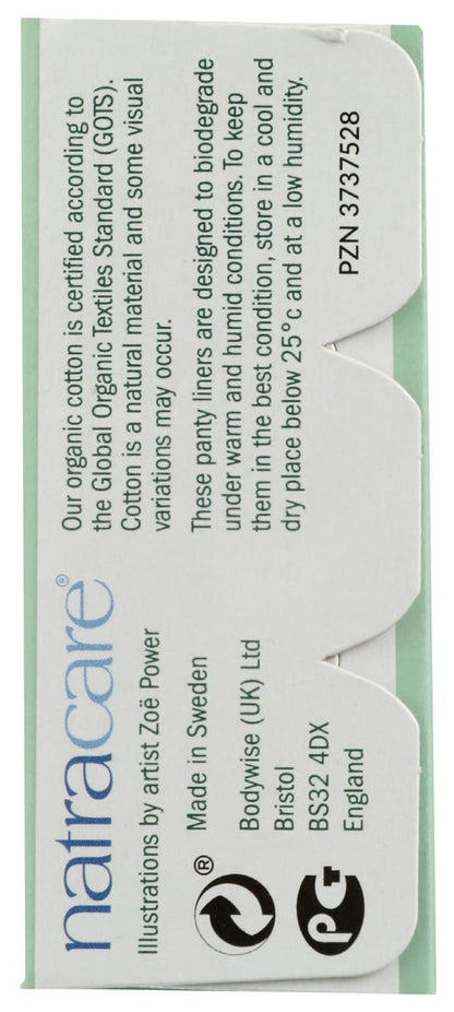 Natracare Bio-Baumwoll-Slipeinlagen, hauchdünn, zertifizierte Bio-Baumwolle (1 Packung, 22 Einlagen)