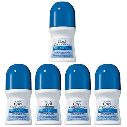 Avon Cool Confidence Babypuder-Duft Deodorant, 1,7 Fl Oz (5er-Pack)