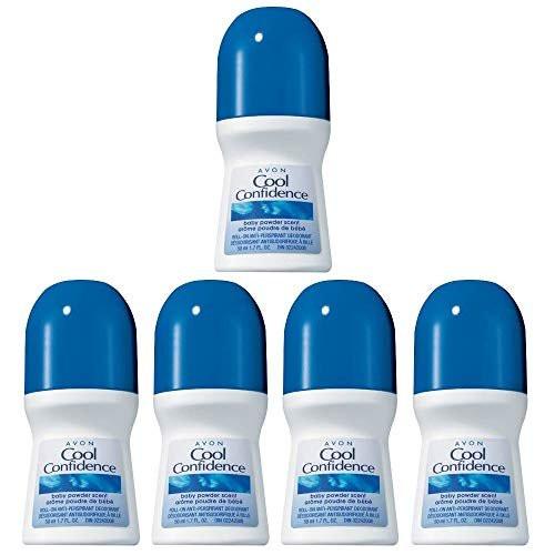 Avon Cool Confidence Babypuder-Duft Deodorant, 1,7 Fl Oz (5er-Pack)