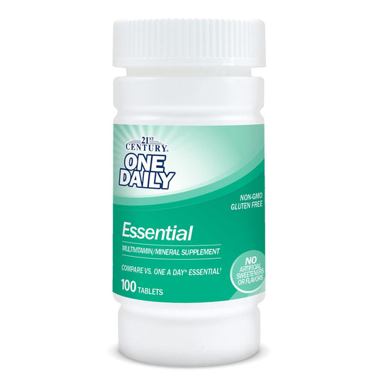 21st Century One Daily Essential Tabletten, 100 Stück – Tägliche Vitamin- und Mineralstoffergänzung