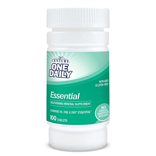 21st Century One Daily Essential Tabletten, 100 Stück – Tägliche Vitamin- und Mineralstoffergänzung