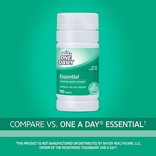 21st Century One Daily Essential Tabletten, 100 Stück – Tägliche Vitamin- und Mineralstoffergänzung