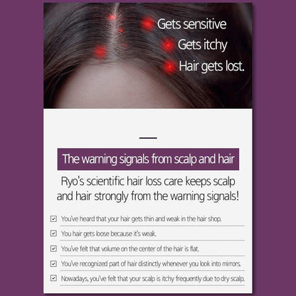 RYO Hair Strength Expert Care Shampoo für empfindliche Kopfhaut – hypoallergene Reinigung, beruhigende Pflege, lindert Juckreiz bei Trockenheit und riechender Kopfhaut, stärkt dünner werdendes Haar, 400 ml