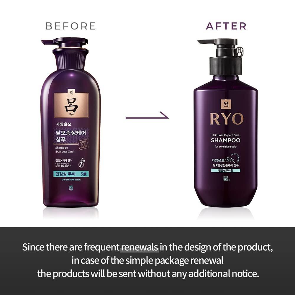 RYO Hair Strength Expert Care Shampoo für empfindliche Kopfhaut – hypoallergene Reinigung, beruhigende Pflege, lindert Juckreiz bei Trockenheit und riechender Kopfhaut, stärkt dünner werdendes Haar, 400 ml