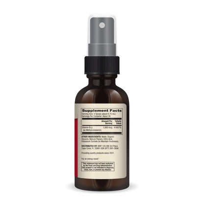 Dr. Mercola Methyl B12 Energy Boost - Schnell absorbierendes Spray - Aktives Vitamin B12 als Methylcobalamin - Natürlicher Blackberry-Geschmack - 39 Portionen