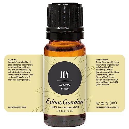 Edens Garden Joy Bio Ölmischung – 100% reine Premiumqualität, unverdünnt, natürlich, therapeutisch, für Diffuser, Kerzen, Wäsche, kindersicher 10 ml (0,33 fl oz)