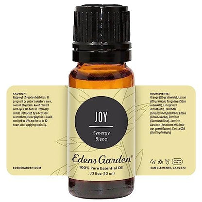 Edens Garden Joy Bio Ölmischung – 100% reine Premiumqualität, unverdünnt, natürlich, therapeutisch, für Diffuser, Kerzen, Wäsche, kindersicher 10 ml (0,33 fl oz)