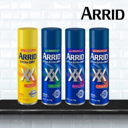 Arrid Extra Dry Regular Aerosol Antitranspirant Deodorant 6 oz (Pack mit 6 Dosen)
