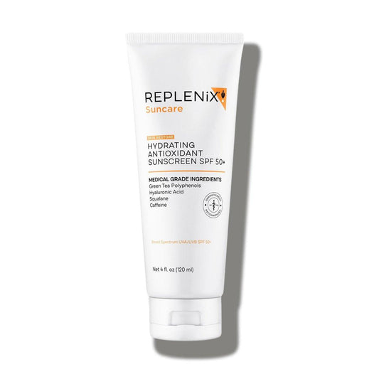 Replenix Antioxidant Feuchtigkeitsspendender Sonnenschutz SPF 50+ – Medizinischer Sonnenschutz mit Zinkoxid, UVA/UVB-Schutz, sicher für empfindliche Haut, 118 ml