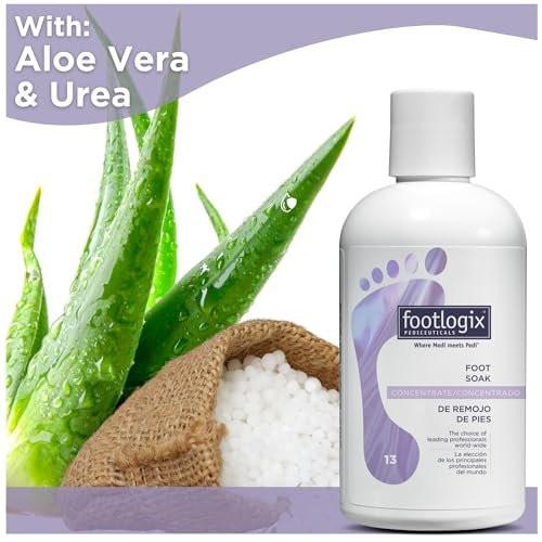 FOOTLOGIX Fußbad-Konzentrat, 8,45 oz – Sanfte Reinigung, Fußbad, weicht trockene Füße und Hornhaut auf