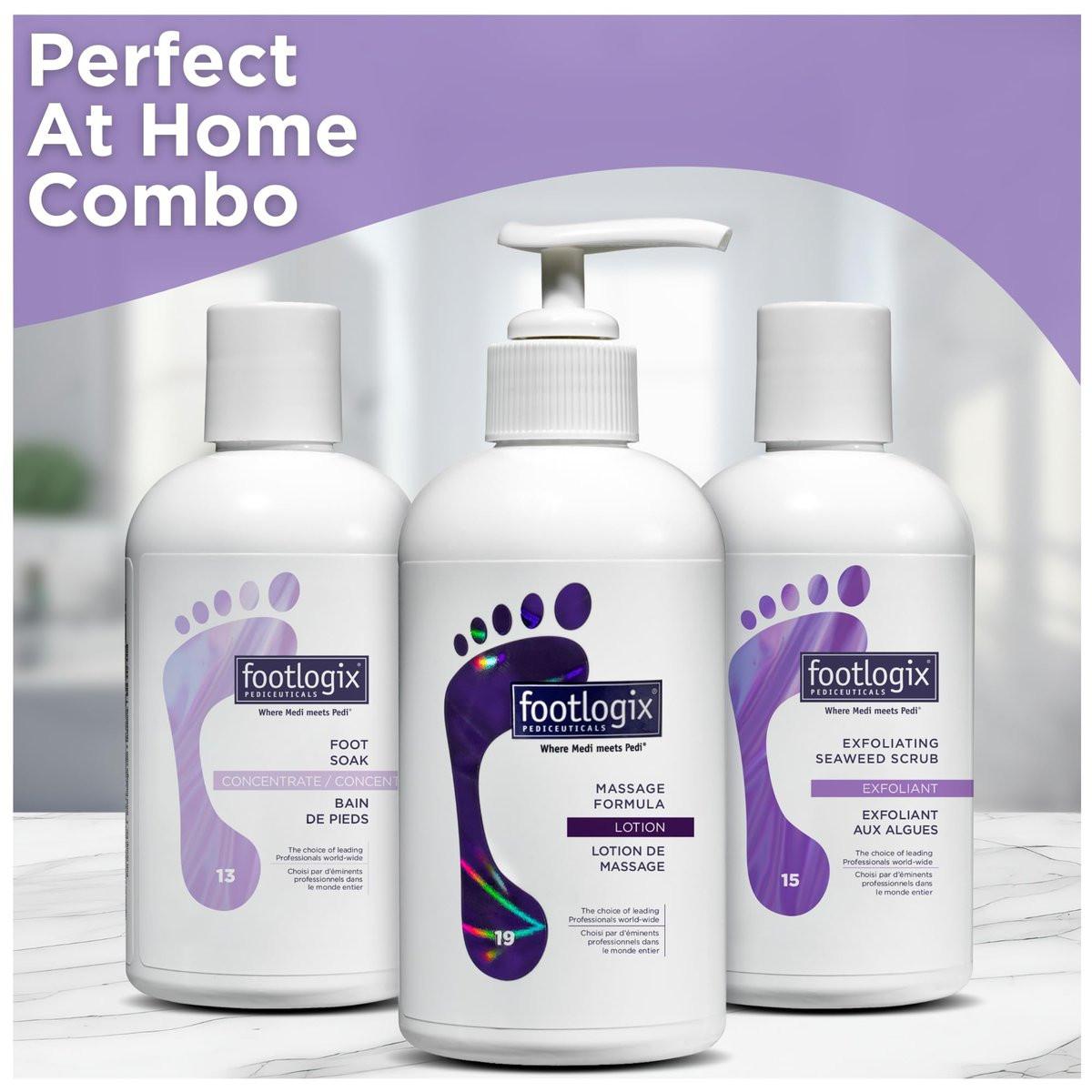 FOOTLOGIX Fußbad-Konzentrat, 8,45 oz – Sanfte Reinigung, Fußbad, weicht trockene Füße und Hornhaut auf