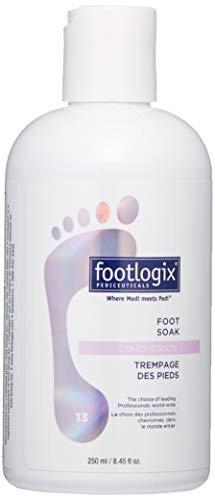 FOOTLOGIX Fußbad-Konzentrat, 8,45 oz – Sanfte Reinigung, Fußbad, weicht trockene Füße und Hornhaut auf