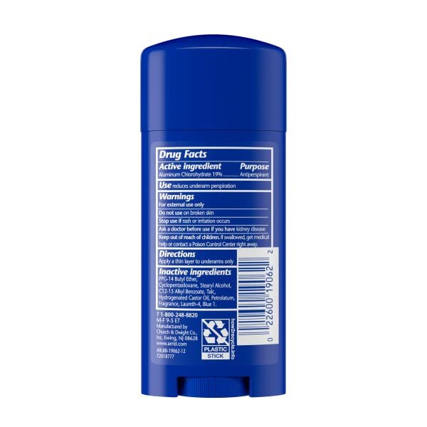 ARRID XX Anti-Transpirant Deodorant Stick, Original, 2,6 oz (3er-Pack)