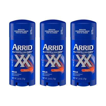 ARRID XX Anti-Transpirant Deodorant Stick, Original, 2,6 oz (3er-Pack)