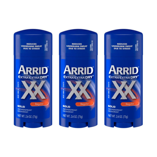 ARRID XX Anti-Transpirant Deodorant Stick, Original, 2,6 oz (3er-Pack)