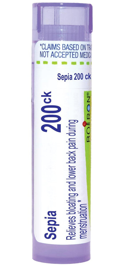 Boiron Sepia 200Ck Homöopathisches Mittel gegen Stimmungsschwankungen und Reizbarkeit - 80 Kügelchen