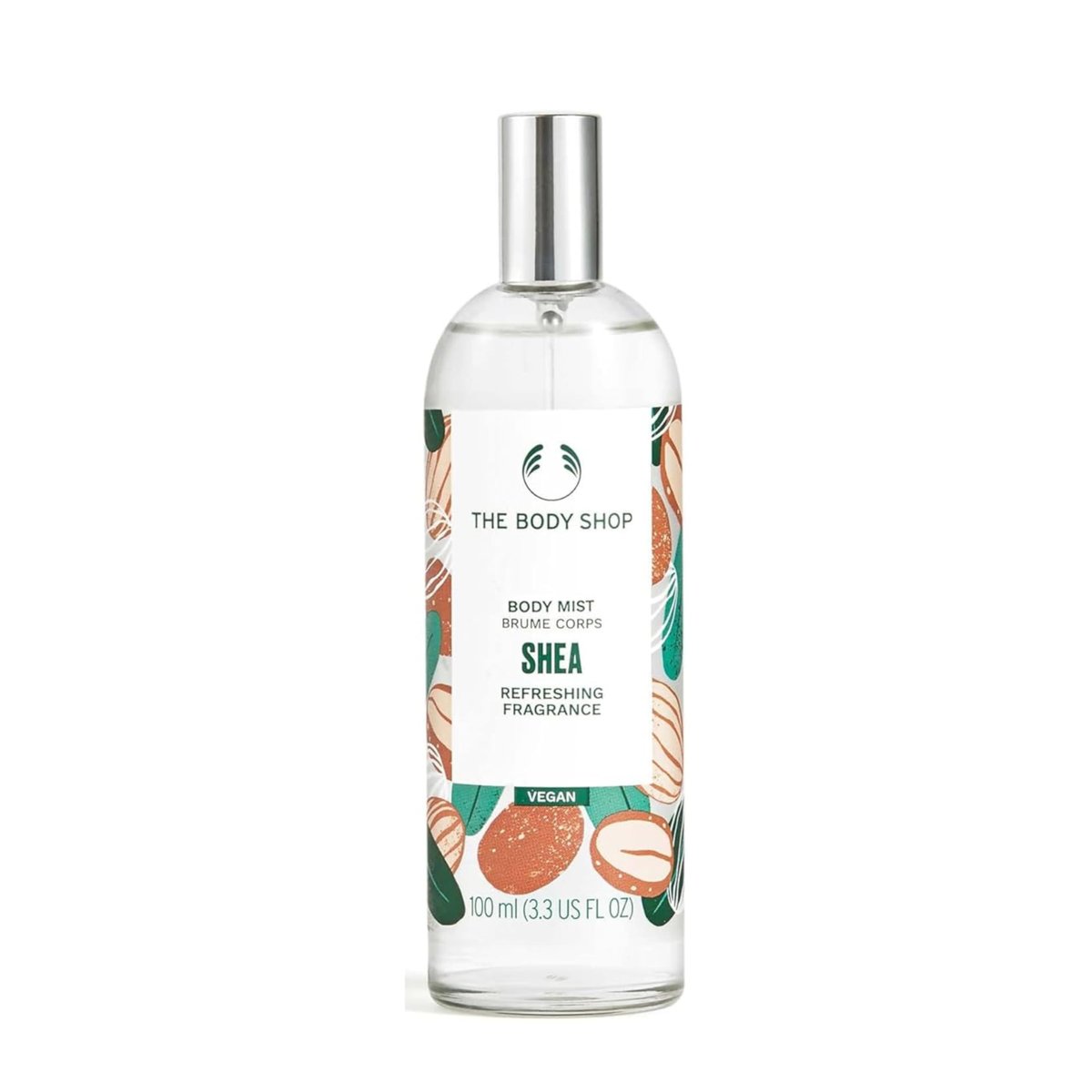 The Body Shop Shea Body Mist – Erfrischender Duft mit süßer, nussiger Note – Vegan – 3,3 oz
