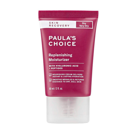 Paula's Choice SKIN RECOVERY Reichhaltige Gesichtsfeuchtigkeitscreme, Tägliche Feuchtigkeitspflege mit Hyaluronsäure & Peptiden, Gesichtslotion für trockene, empfindliche Haut, Duftstofffrei, 60 ml