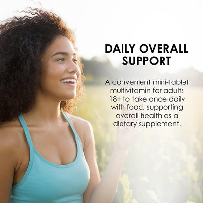 MASON NATURAL Mini Multi Vitamine mit Eisen, Vitamin A, C, D, E, B1, B2, B3, B6, B12, Folsäure und Calcium für die allgemeine Gesundheit, 365 Tabletten (1-Jahres-Vorrat)
