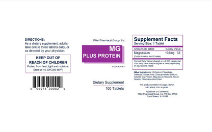 Mg Plus Protein Miller Magnesium Tabletten 133 mg – 100 Tabletten