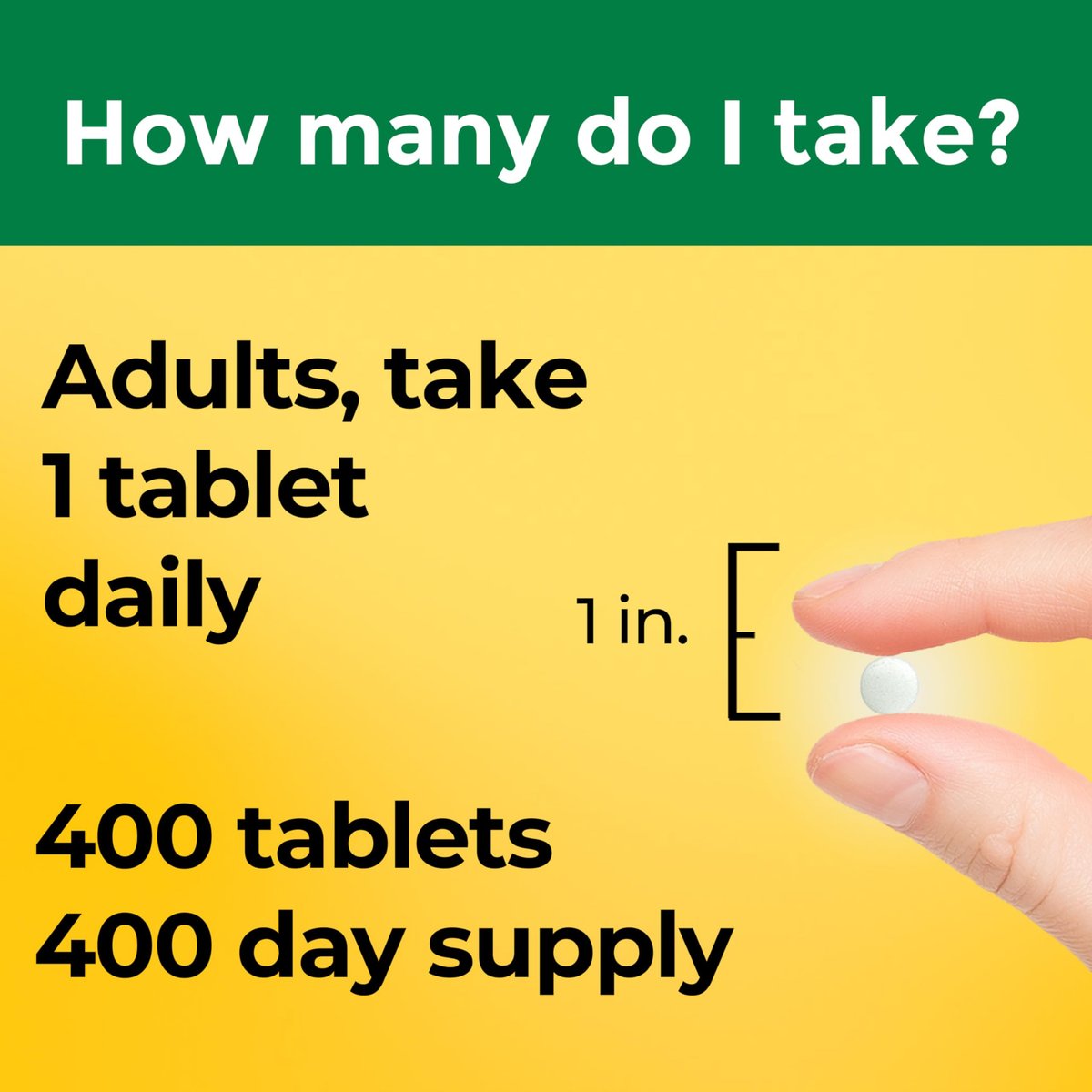 Nature Made Vitamin D3 2000 IE (50 µg) – 400 Tabletten, Vitamin D für Knochen-, Zahn-, Muskel- und Immununterstützung