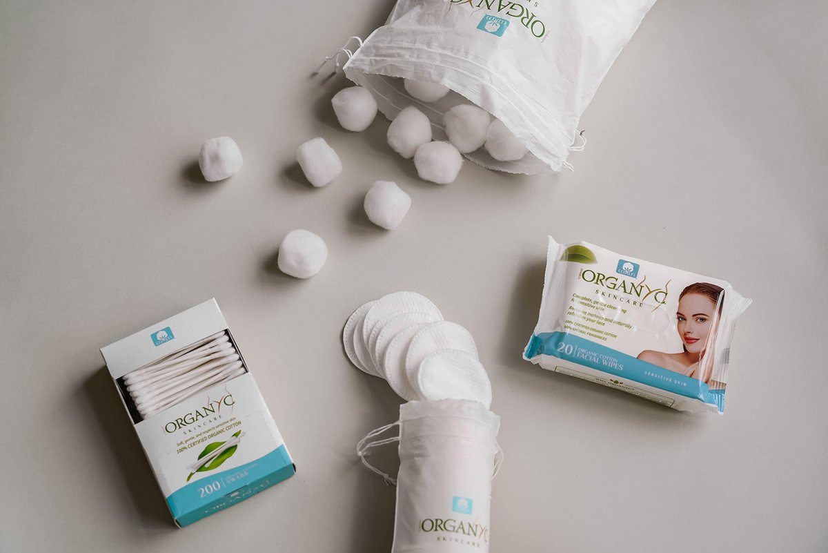 Organyc 100% Bio-Baumwoll-Wattestäbchen – Ohne künstliche Materialien, 200 Stück, Weiß