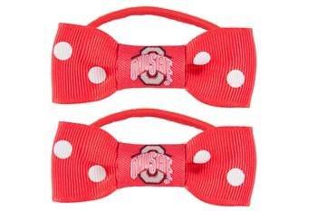 Littlearth NCAA Ohio State Buckeyes Bow Pigtail Halter – Haar-Accessoire für Fans