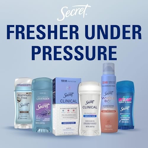 Secret Anti-Transpirant Deodorant Invisible Solid Puder-Frisch Duo-Pack 2 x 147 g