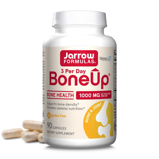 Jarrow Formulas BoneUp – Knochenunterstützung mit Vitamin D3, K2 (MK-7) und Calcium, 90 Kapseln, 30-Tage-Versorgung