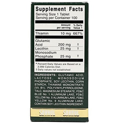 Sukrol Vitamin-Komplex 100 Tabletten – Unterstützt gesunde Gehirnfunktion