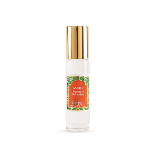 Nemat International Amber Perfumeöl Roll-On – Lang anhaltendes, alkoholfreies Amberöl-Parfum für Frauen und Männer, 10 ml