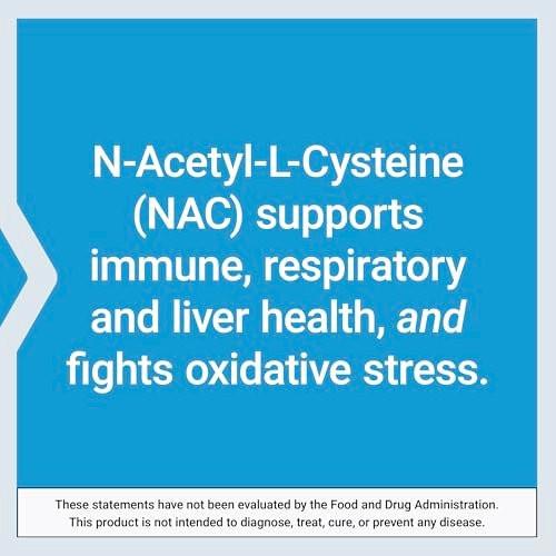 Life Extension N-Acetyl-L-Cystein (NAC) 600 mg – Immunsystem, Atemwege, Lebergesundheit, starke antioxidative Unterstützung, 60 Kapseln