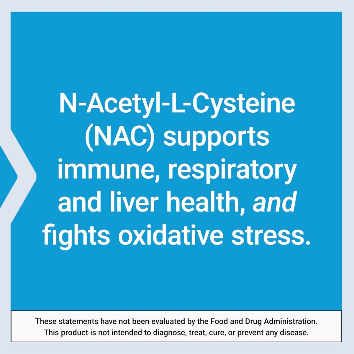 Life Extension N-Acetyl-L-Cystein (NAC) 600 mg – Immunsystem, Atemwege, Lebergesundheit, starke antioxidative Unterstützung, 60 Kapseln