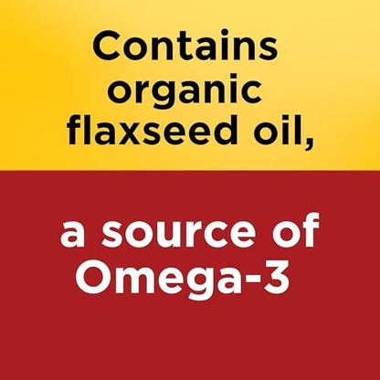 Nature Made Extra Starkes Leinöl 1400 mg, Fischfreies Omega-3-Präparat, Nahrungsergänzungsmittel zur Unterstützung der Herzgesundheit, 100 Weichkapseln, 100-Tage-Versorgung