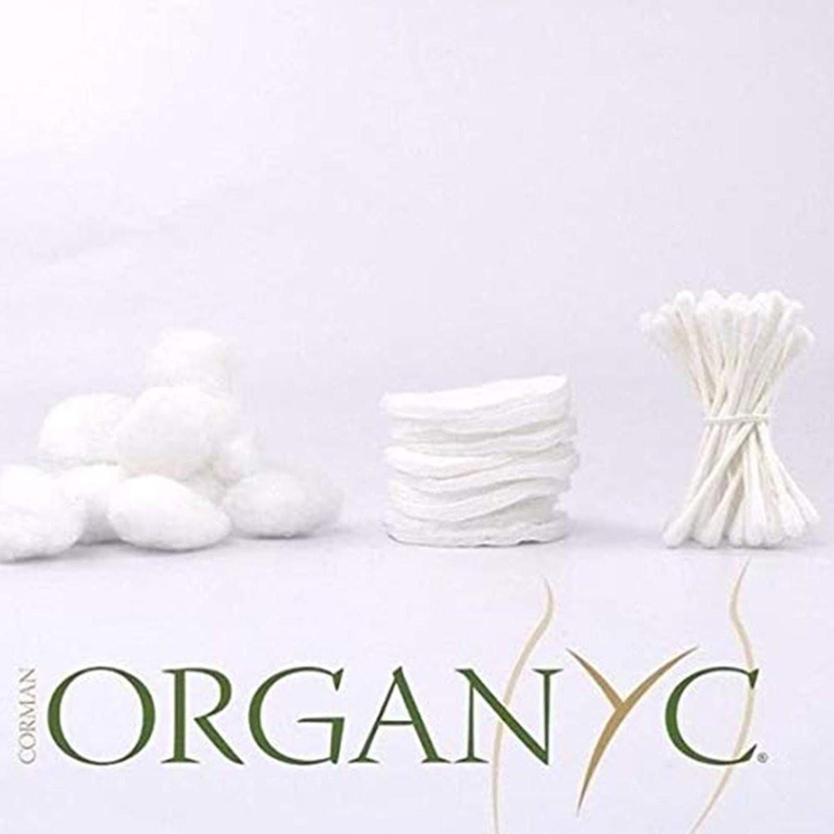 Organyc 100 % Bio-Baumwollpads - Biologisch abbaubar, chemiefrei, für empfindliche Haut (70 Stück) - Tägliche Kosmetik