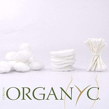 Organyc 100 % Bio-Baumwollpads - Biologisch abbaubar, chemiefrei, für empfindliche Haut (70 Stück) - Tägliche Kosmetik