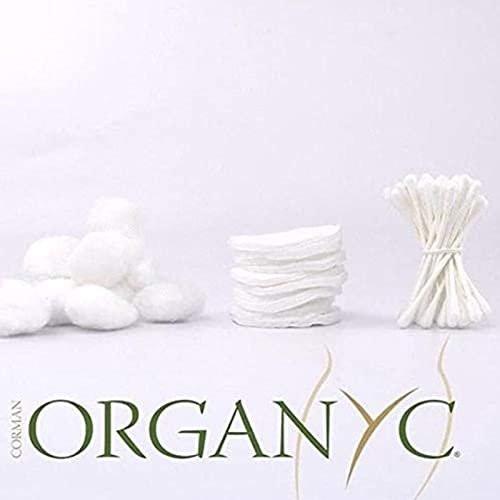 Organyc 100 % Bio-Baumwollpads - Biologisch abbaubar, chemiefrei, für empfindliche Haut (70 Stück) - Tägliche Kosmetik