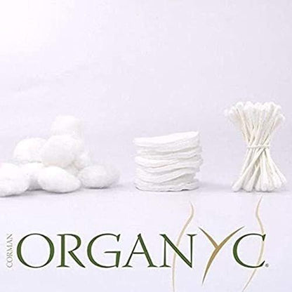 Organyc 100 % Bio-Baumwollpads - Biologisch abbaubar, chemiefrei, für empfindliche Haut (70 Stück) - Tägliche Kosmetik