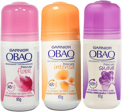 Obao Deodorant-Set für Damen – 3er-Pack, 2,28 Unzen (64,6 g) pro Stück