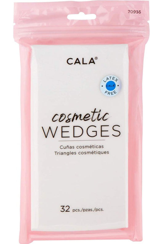 CALA Kosmetik-Schwämmchen Make-up Schwämme, weiche dreieckige Applikatoren für flüssige & cremige Foundation, flache Seiten + Präzisionskanten zum Verblenden, Ausbessern & Detailarbeit, 32 Stück