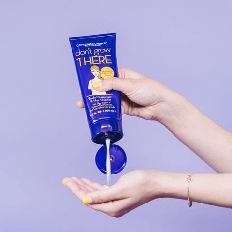 Completely Bare don't grow THERE Körperfeuchtigkeitscreme & Haar-Inhibitor – Sheabutter & Haar-Minimierer, 200 ml