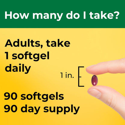 Nature Made Magnesium 250 mg – 90 Softgels, Unterstützung für Muskeln, Herz, Knochen und Nerven