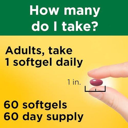 Nature Made Super B Complex – 60 Softgels, 60-Tage-Vorrat für Energiestoffwechsel-Unterstützung