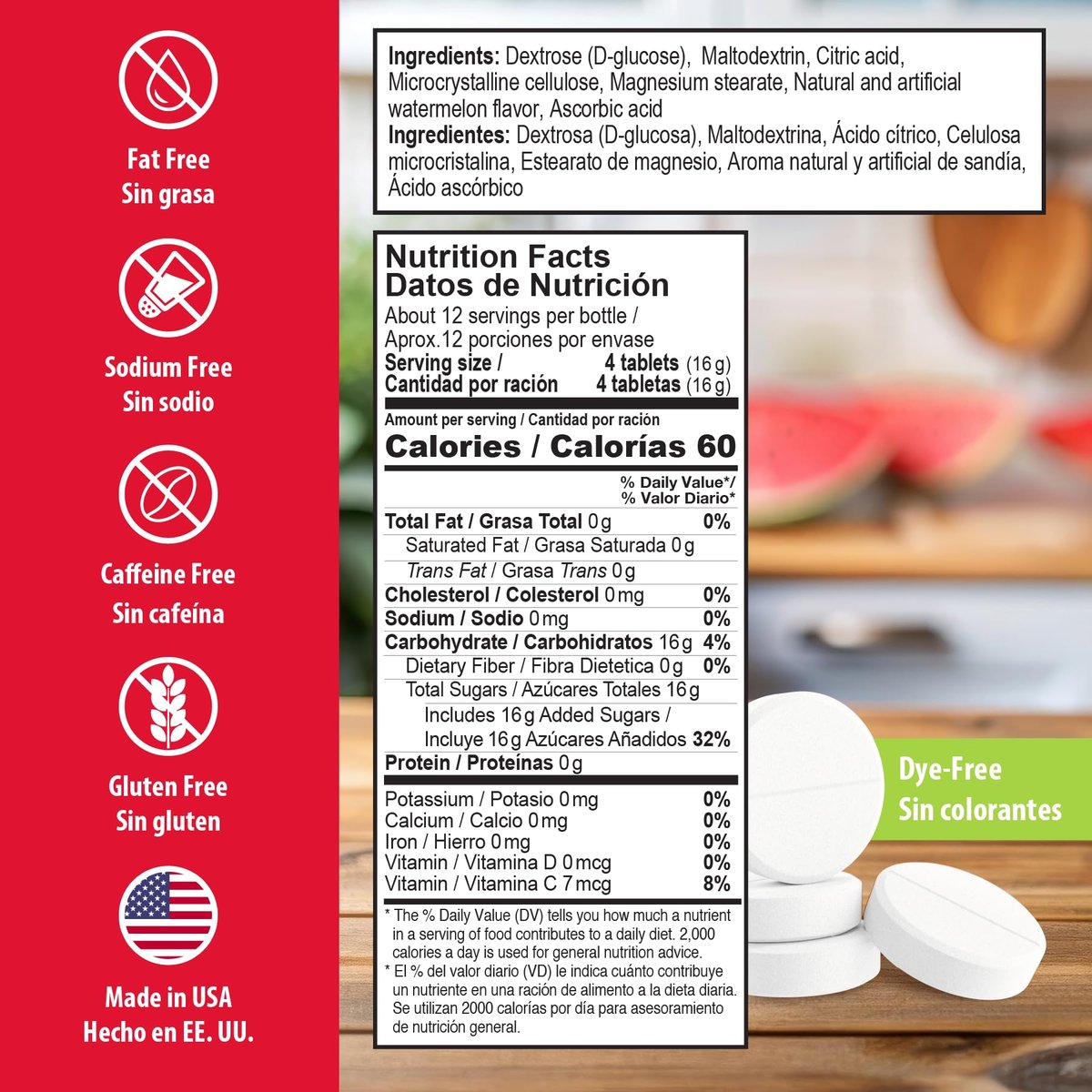 Dex4 Glukosetabletten Wasserlöslich, Schnell wirkende Zuckerergänzung, 4 g Kohlenhydrate pro Tablette, 50 Stück