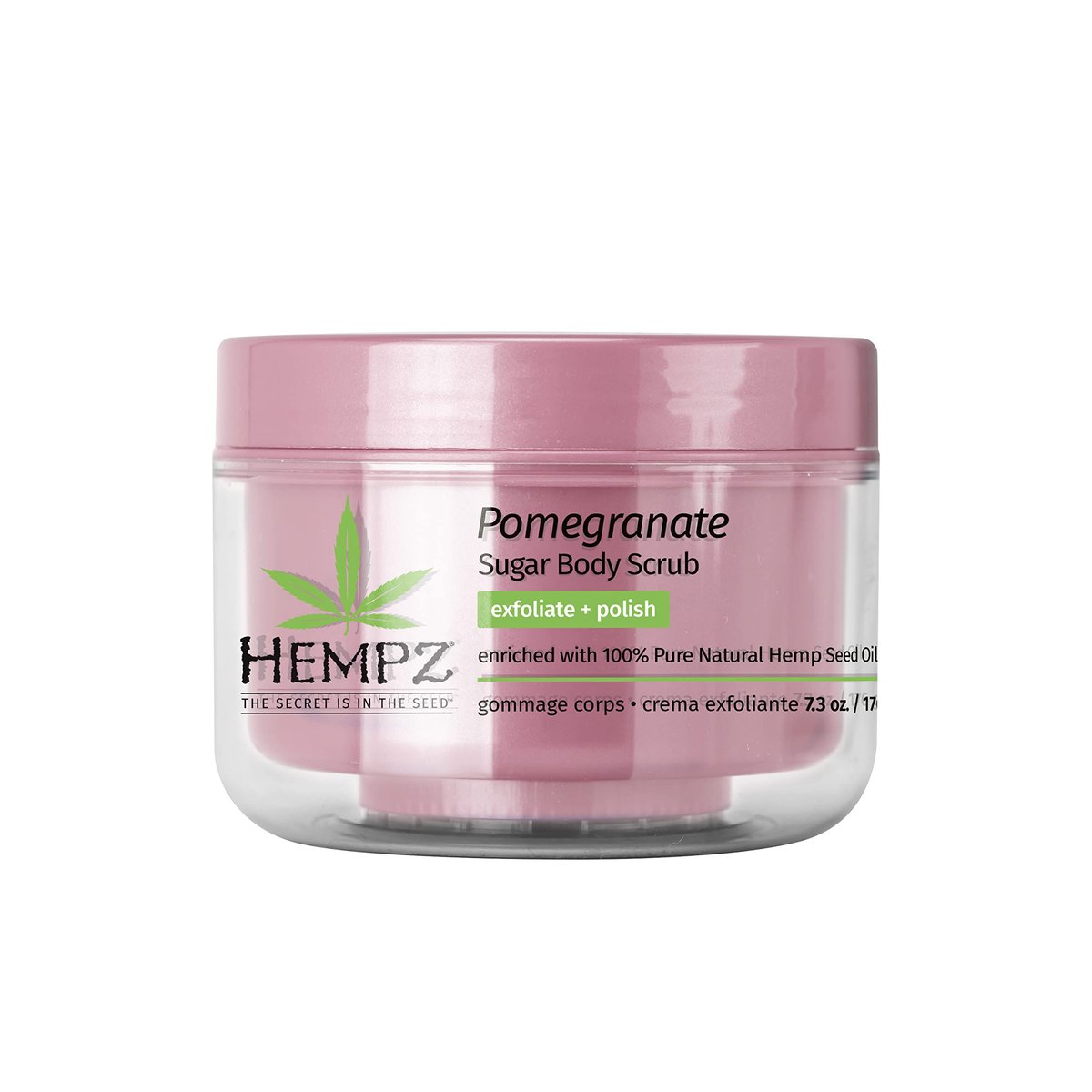 Hempz Supre Sugar Scrub Pomegranate 7,3 oz – Peeling für strahlende Haut